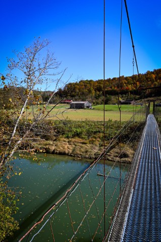 Image of Frazier Road Swinging Bridge by Richena Holbert from New Haven